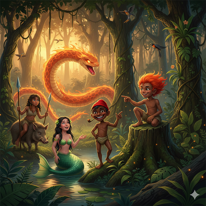 Curupira Personagens do Folclore Brasileiro